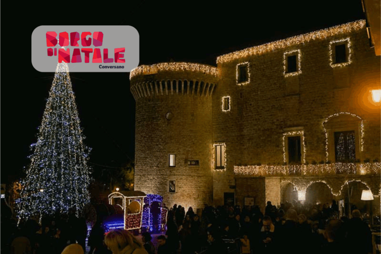 Borgo di Natale a Conversano: luci, emozioni e magia nel cuore del borgo antico